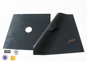 Buy cheap PTFE Coated Fiberglass Fabric Gas Stove Burner Liners 10.6” X 10.6” 4 PCS product