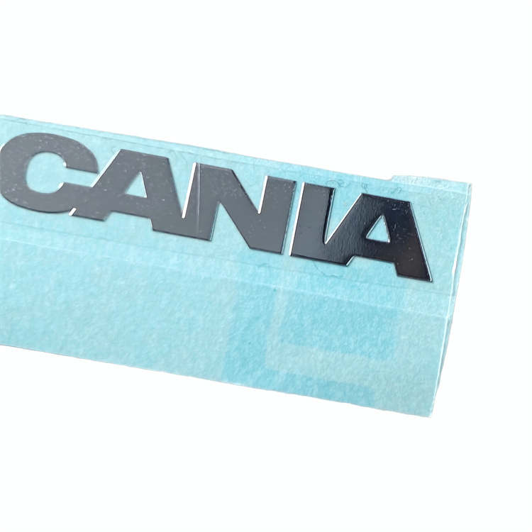 Customized Polished Chrome Transfer Metal Stickers Thin Nickel Stickers For Refrigerators