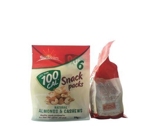 Custom Design Laminated Material Flat Bottom Zip Lock Snack Food Packaging Jujube Bags