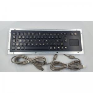 China Ip65 Stainless Steel Black Metal Keyboard With Touchpad Self Service Kiosk Input Device on sale