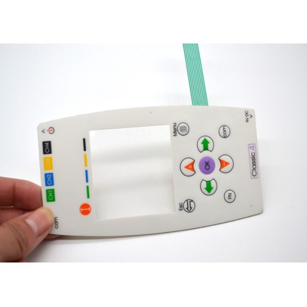 ISO9001 Embossed Button 0.2mm Keyboard Membrane Switch