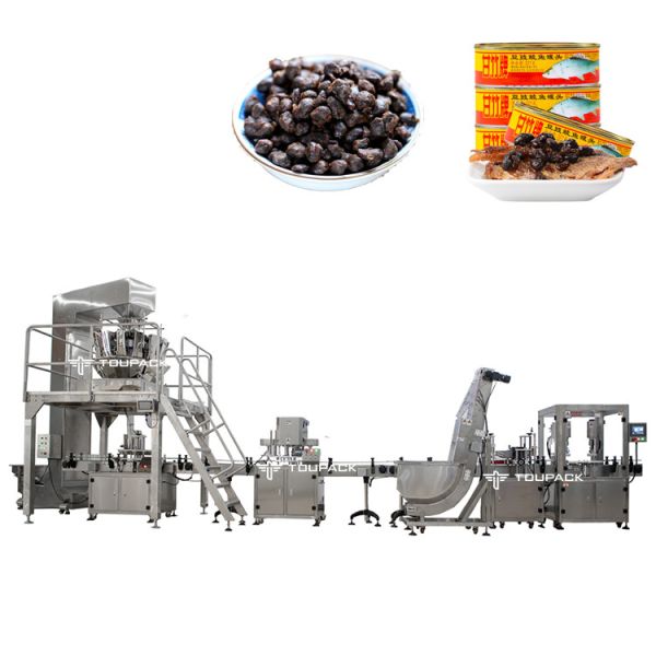 Full-Automatic Fermented Soya Beans Granule Weighing Filling Machine Prevent Sticky 14 Head Multihead Weigher