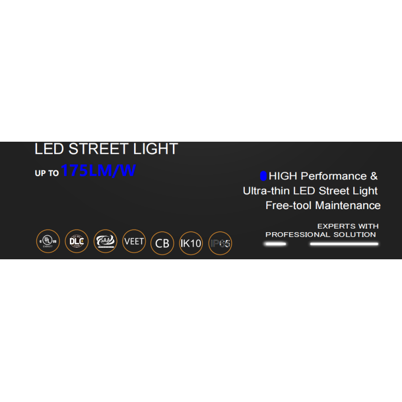 45W 75W 100W 150W 200W 250W IP65 Waterproof Garden Roadway Floodlights LED Street Light With Photocell Motion Sensor