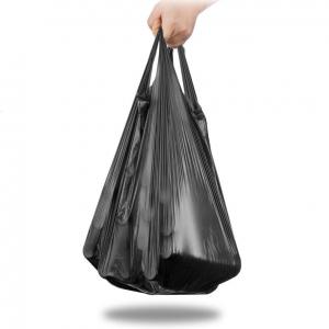 China 0.06 0.07 0.08 0.09 0.1mm Recyclable Dustbin Bags Drawstring Closure on sale