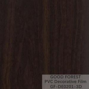 Buy cheap Decorative Black PVC Film 1260mm - 1330mm Width Wooden Grain product