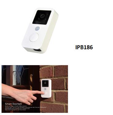 High Definition Battery Powered Wireless Video Doorbell With Wide Angle Peephole