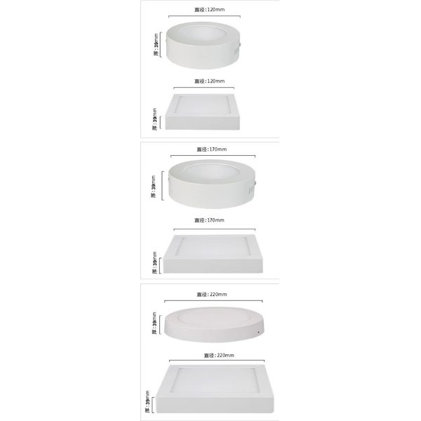 30W Led Surface Ceiling Panel Down Light Mount Lamp Energy Saving Ultra Thin and Bright