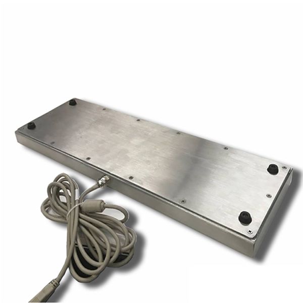 Desk Top IP65 Industrial Keyboard With Trackball Stainless Steel