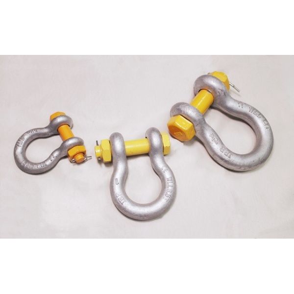1-1/8" WLL 9.5 Tonne Wide Body Shackles With Safety Bolt