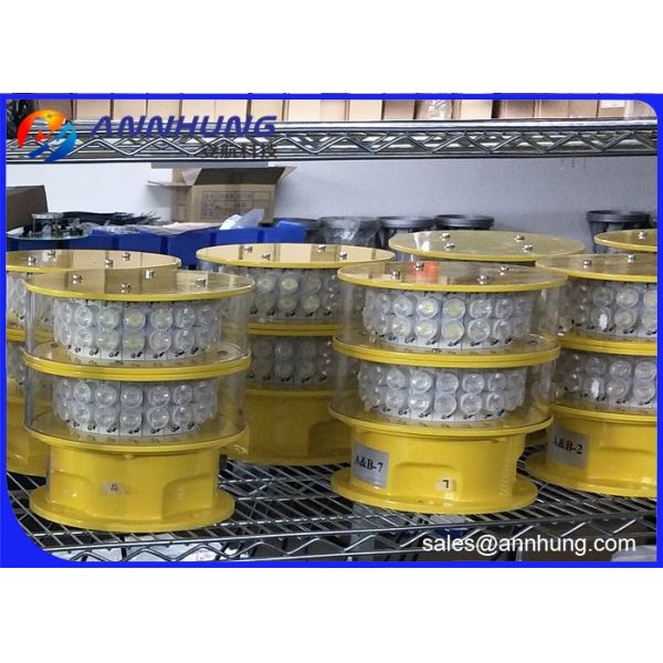 60W Double Aeronautical Obstruction Light For Large Engineer Machinery
