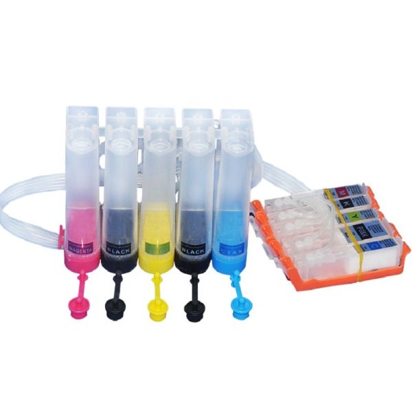 PP / ABS Repalcement Canon Unlimited Ink PGI170 CLI171 Ciss Five Colors