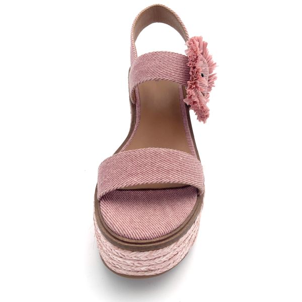 Women Canvas Espadrille Footwear With Cotton Lining Material
