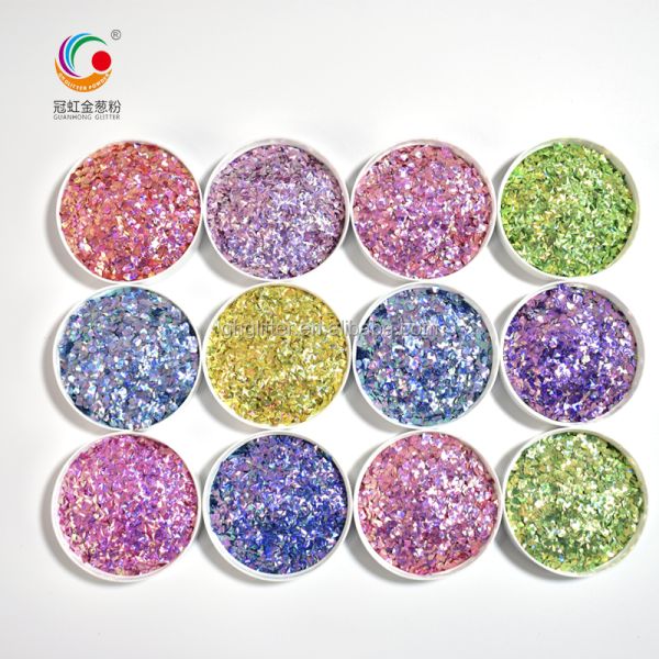 Colorful 3D Neon Nail Glitter Dust Sequin Pigment Sparkly Body Powder