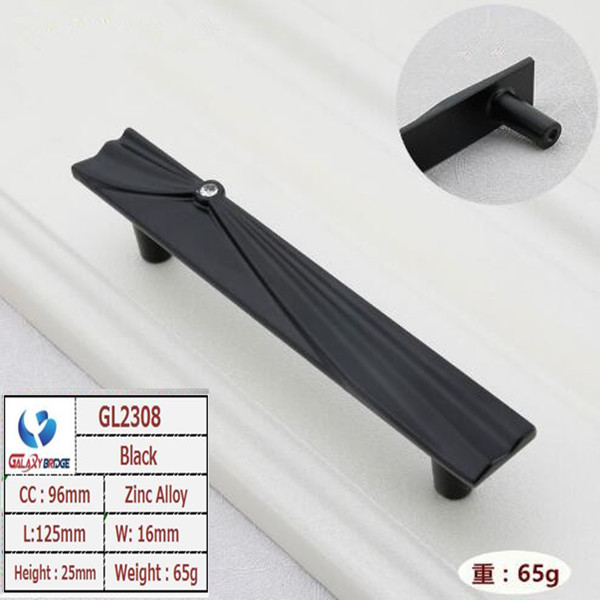 Brush Brass Hidden Drawer Pulls Kitchen Cabinet Knobs / Closet Square 96mm Handles T Bar Pulls Furniture Fittings