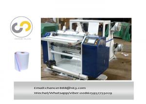 China 2ply thermal paper slitting and rewinding machine, carbonless paper roll slitter rewinder on sale