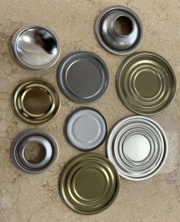 Silver Golden Clear Lacquer White Aluminum Paste 200 50mm Tinplate Lid For Food Can