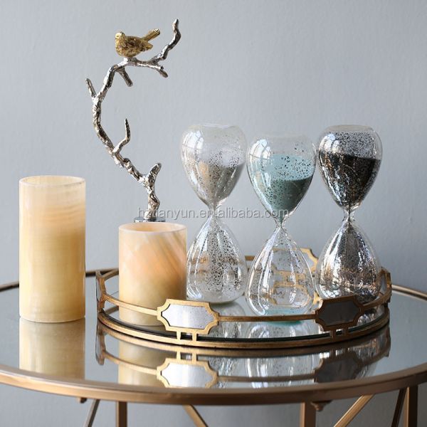 Blown Glass Hourglass Timer Decorative Sand Clock Timer