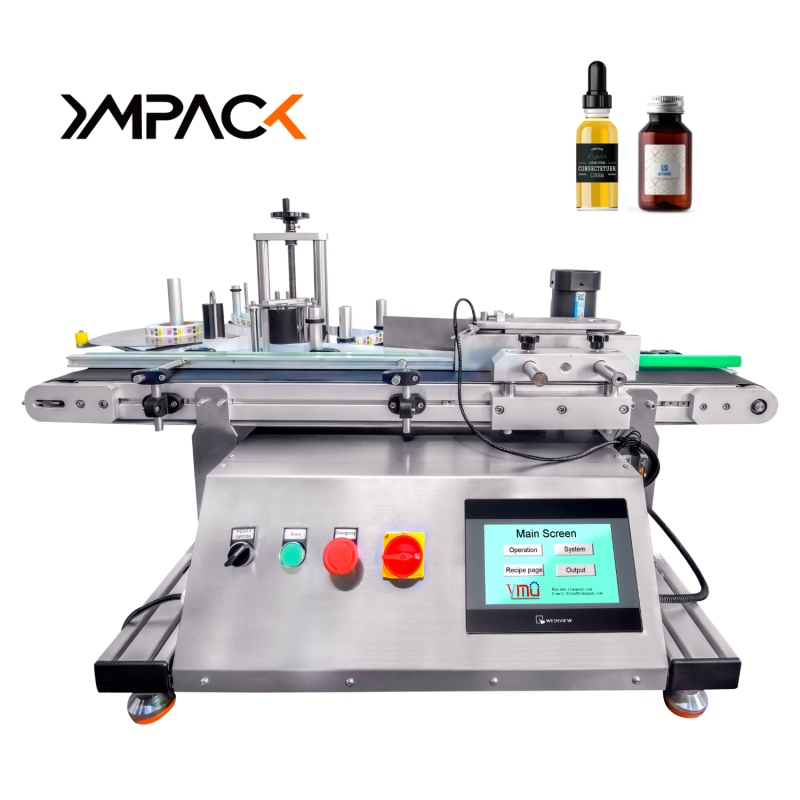 SGS Tabletop Labeling Machine Bottling Applicator For Wine Juice And Sauce Bottles