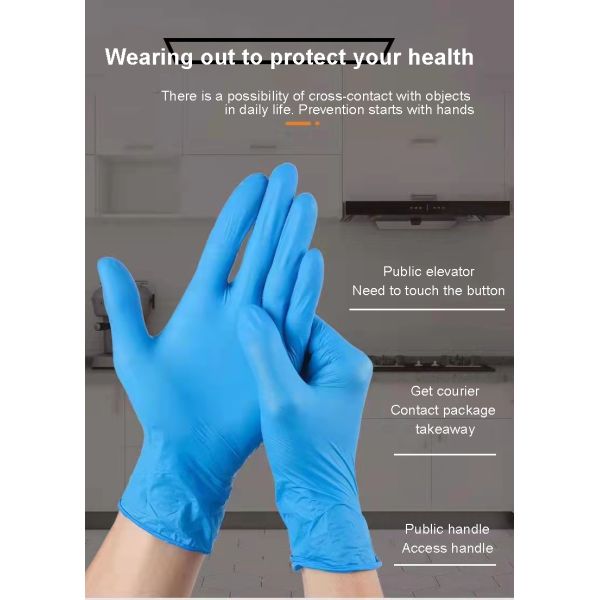 Disposable Medical Nitrile Gloves 7 Mil Plastic Powder Free