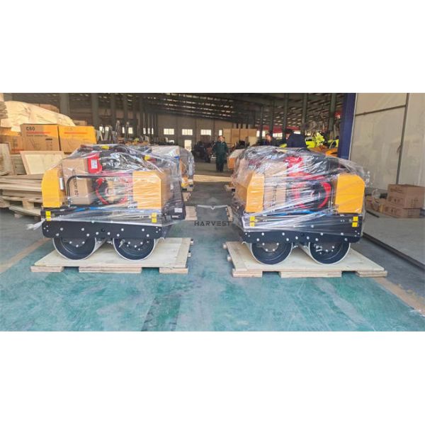 600kg Hydraulic Walk Behind Double Drum Mini vibratory Road Roller