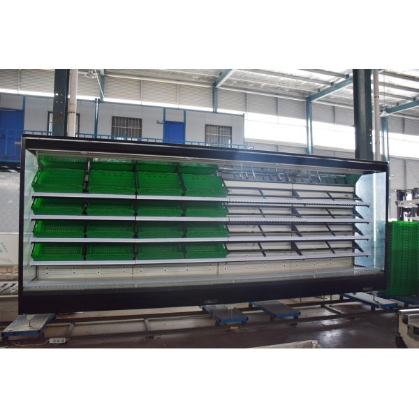 Free Standing Open Display Fridge , Commercial Beverage Cooler Refrigerator