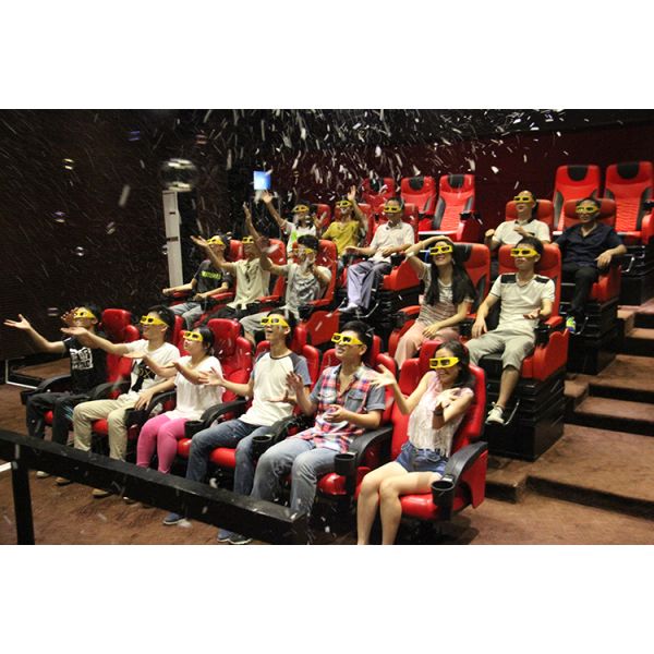 5D Motion Cinema Seat Electric Virtual Reality Simulator Fiberglass / Steel