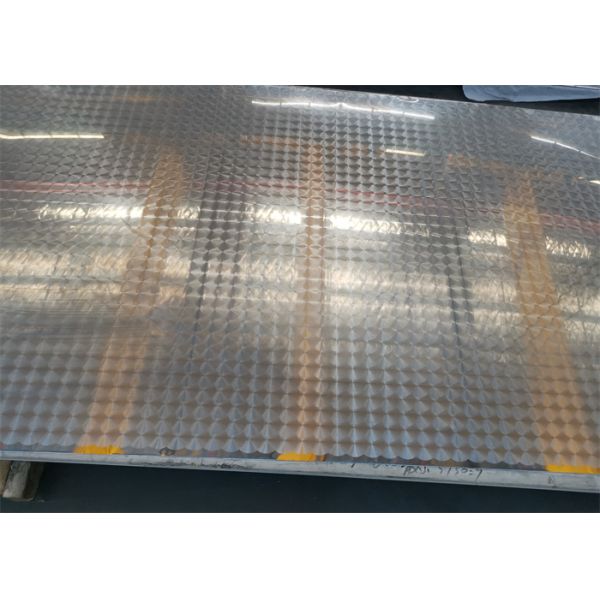 AISI 304 Stainless Steel Diamond Plate 0.45mm Pattern Checker Plate BA Finished