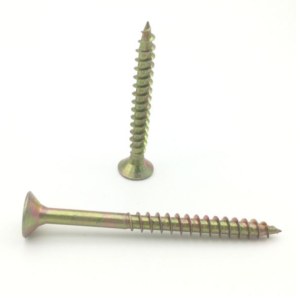 Yellow Zinc Chipboard Screws MDF Pozi Chipboard Rawl Plugs