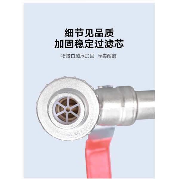 Red Handle 1/2" 3/4'' Male Thread Water Tap Bibcock for Garden Watering and Irrigation