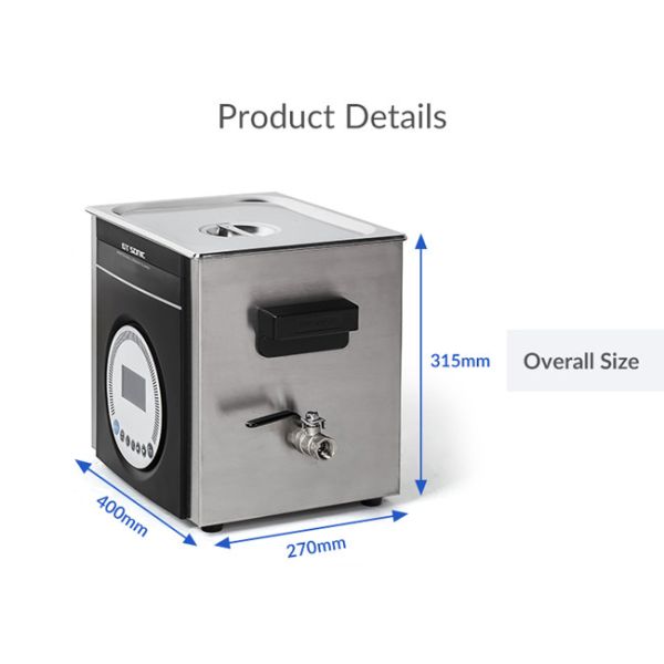 High Efficiency Digital Ultrasonic Cleaner Adjustable Power 1 Year Warranty