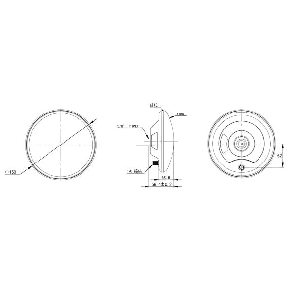 GNSS Antenna for Precise GPS GLONASS Galileo Navigation RTK Compass in Agriculture Deformation ROHS Certified