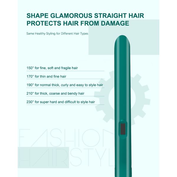 Anti Frizz Full Ceramic Flat Iron Auto Power Off For Solon Usage