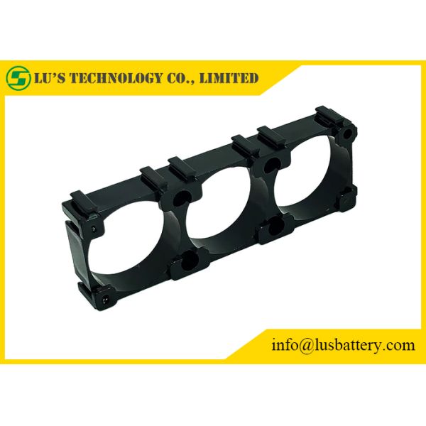 Black Color 21700 Battery Cell Holder 1*3 Spacer ABS PC 3P