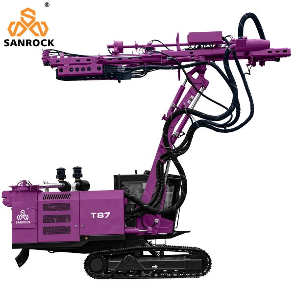 Crawler Top Hammer Drill Rig Hydraulic DTH Drilling Rig With Automatic Rod Changing System