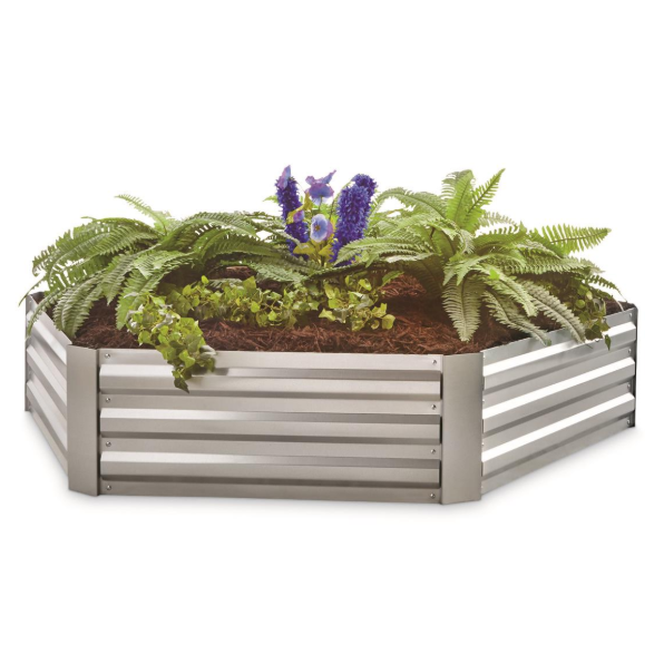 Eco Friendly 80x60cm Galvanized Metal Raised Beds