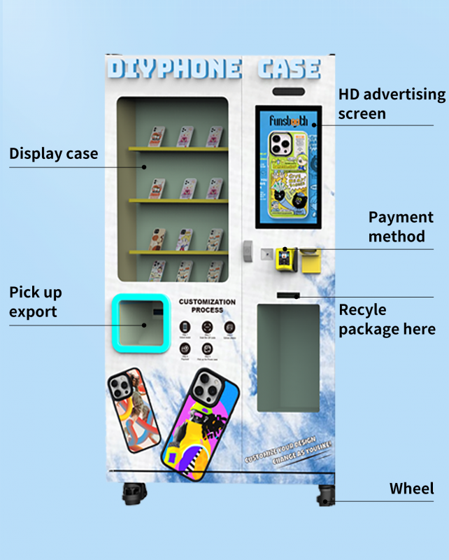 Custom Vending Machine Manufacturer Automatic Phone Case Customized Printing Machine Supermall Using