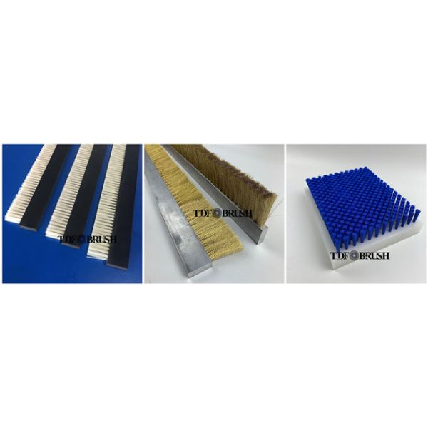 High Density PVC base Nylon Lath Brush CNC Machine Sealing Brush