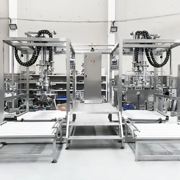 Multi Fluid Industrial Filling Machine Large Volume Aseptic Bag Filling Packing Machine 1.5kw