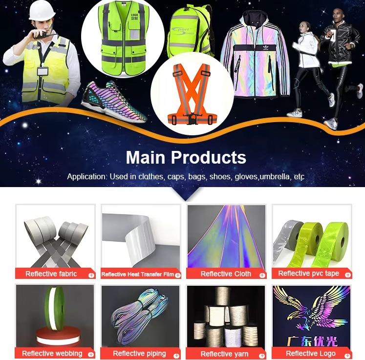 Single Both Side Sewing Iridescent Embroidery Reflective Thread Yarn For Night Safety