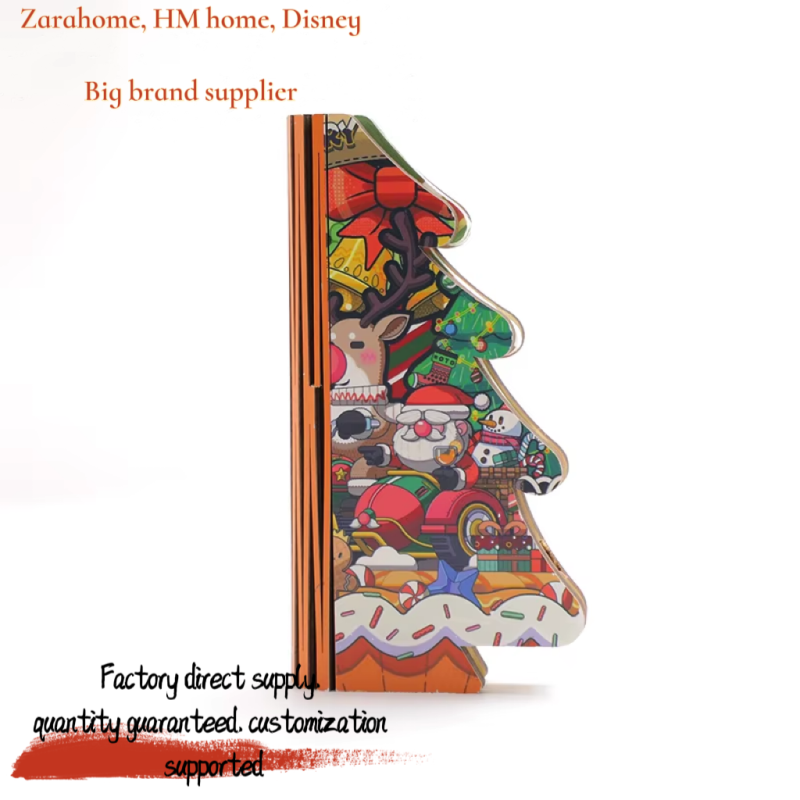 Folding Table tree Christmas Paper Lamp Atmosphere Lights Holiday Presents