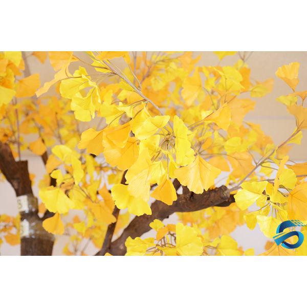 Three Dimensional Artificial Ginkgo Tree Nontoxic Smell Easy Installation