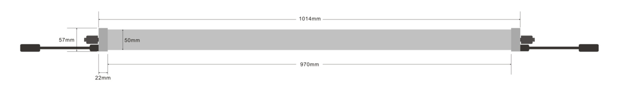 RGB DMX LED Stage Tube 360 Degree Emitting Dot Free 24VDC 26W 18 Pixels