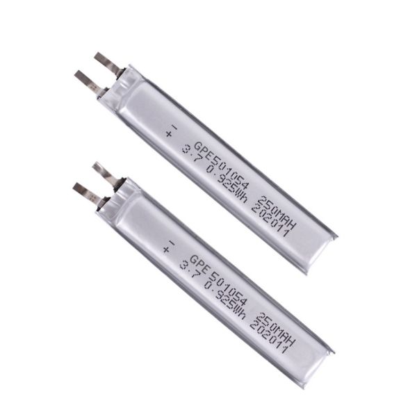 Lithium Polymer Battery Pack 600mAh 3.7V with 500 Times Cycle Life for Consumer Electronics