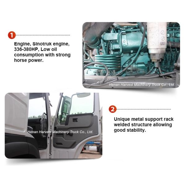6x4 Load capacity 40000kg 375hp SINOTRUK HOWO Prime Mover Second Hand Truck