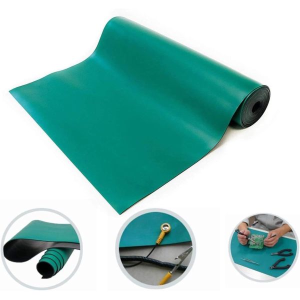 Customized ESD Rubber Mat Antistatic Table Mat For Cleanroom