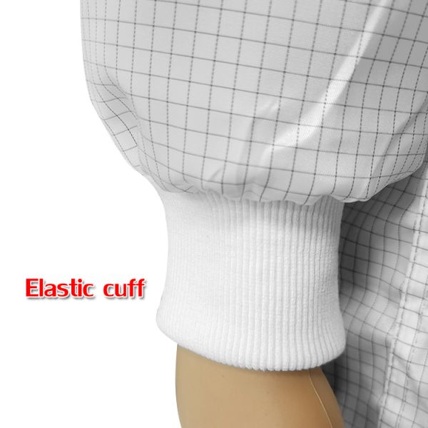 Class 100 Cleanroom 5mm Grid ESD Anti Static Garments