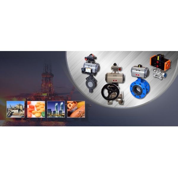 AT series pneumatic actuator double effect simple effect pneumatic drive