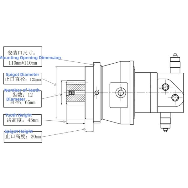 Heavy Duty TB216 218 Swing Motor Compatible With Takeuchi Excavators High Torque Durability