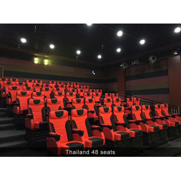 5D Motion Cinema Seat Electric Virtual Reality Simulator Fiberglass / Steel