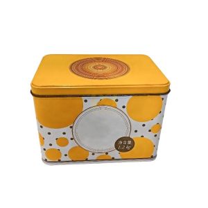 DADI Rectangular Biscuit Tin Box Recyclable Ombre Printed Packaging Tin